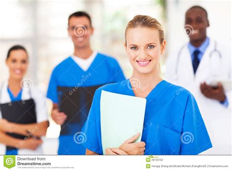 Medical Nurse Colleagues Stock Photo Image Of Caucasian