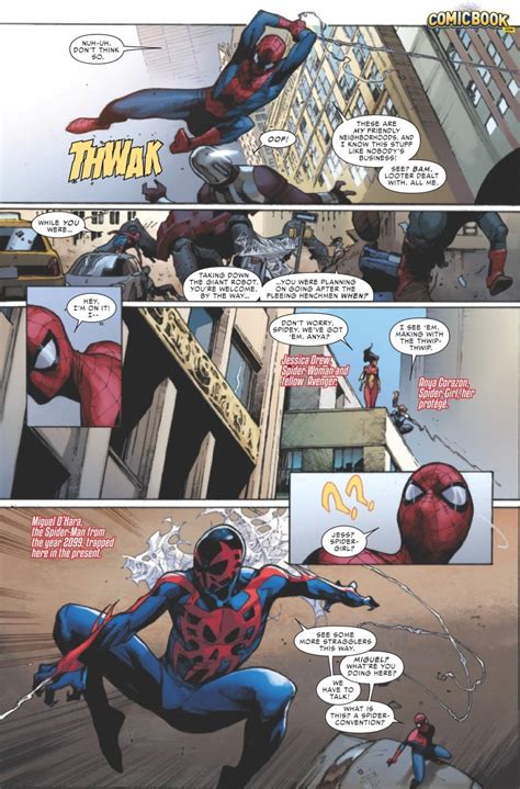 Comics Every Spider Is United In This Preview Of Amazing Spider Man 9