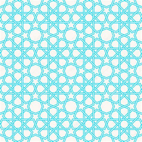 Traditional Islam Geometric Pattern Seamless Stock Vector Image By