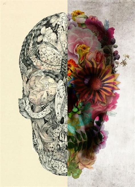 Traveling can expand your horizons, help you appreciate different cultures (and your own), allow you to meet new and interesting people, and engage you in new, exciting experiences. Skull and flower tattoo drawing | Bipolar art, Flower ...