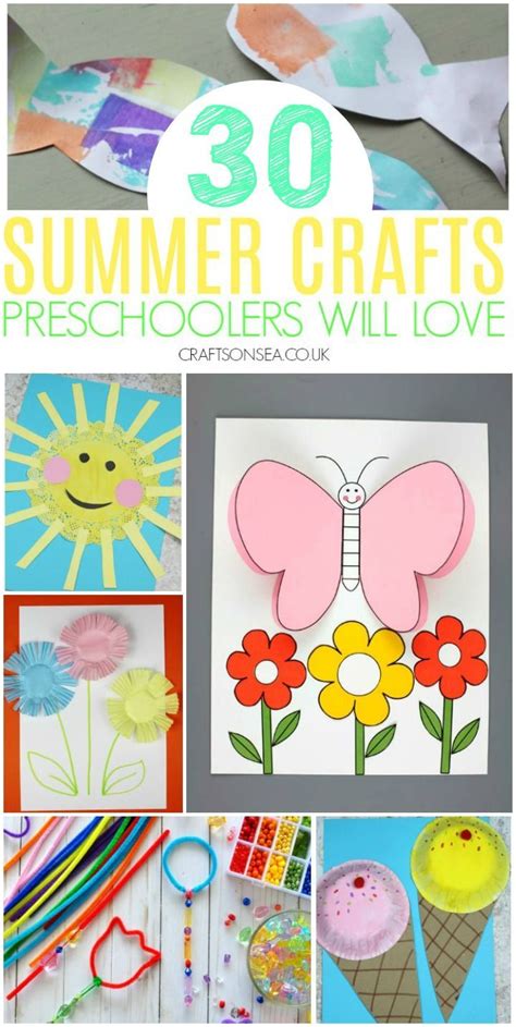 Summer Crafts for Preschoolers | Preschool crafts, Summer preschool crafts, Summer crafts