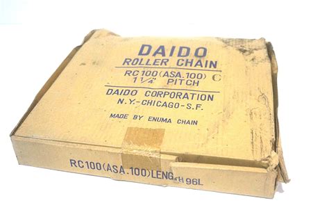 Daido Rc100 Roller Chain 1 14 Pitch 96l Industrial