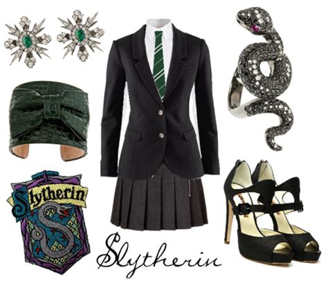 Character Inspired Style Slytherin Uniform Slytherin Outfit Slytherin