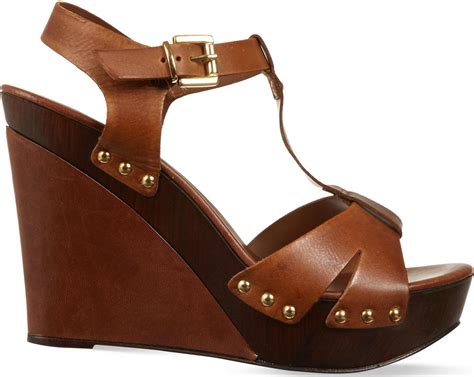 Carvela Kurt Geiger Katey Leather Wedge Sandals In Brown Save Lyst
