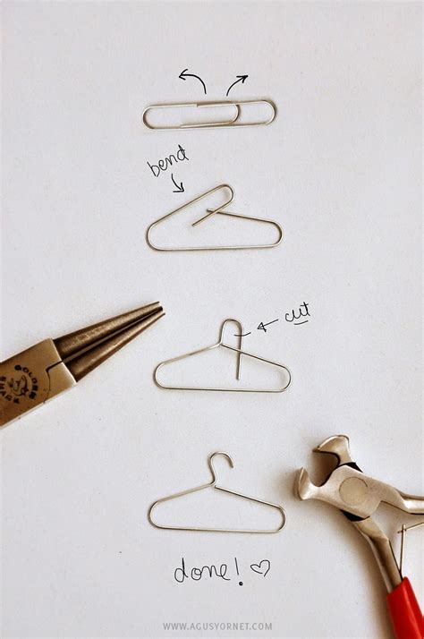 Diy From Paper Clips To Mini Hangers Agus Yornet Blog