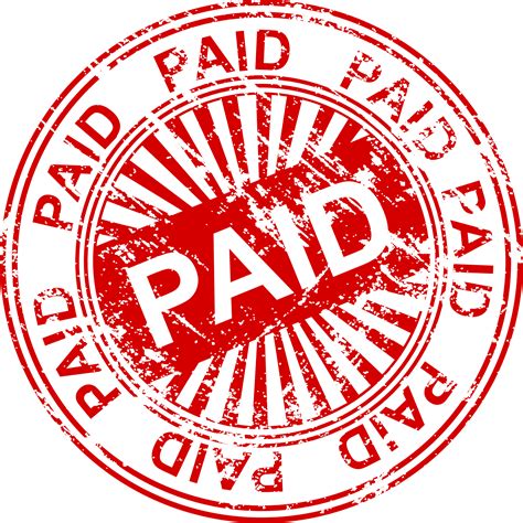 Paid Stamp Png