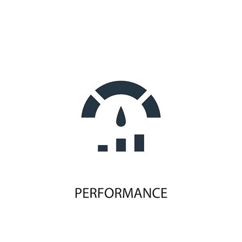 Premium Vector Performance Icon Simple Element Illustration