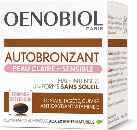 Oenobiol Autobronzant Peau Claire Et Sensible 30 Capsules