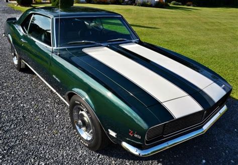 Chevrolet Camaro Coupe 1968 Green For Sale 124378n450230 1968