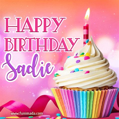 Happy Birthday Sadie Lovely Animated  — Download On