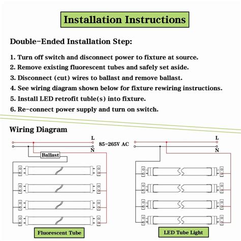 Understand that the ballast is responsible for providing a fluorescent lamp with an initial spike of high voltage. Convert Fluorescent To Led Wiring Diagram | Wiring Diagram