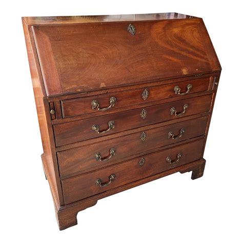 antique early american walnut slant top secretary desk chairish