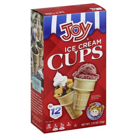 Joy Ice Cream Cups 175 Oz 12 Count