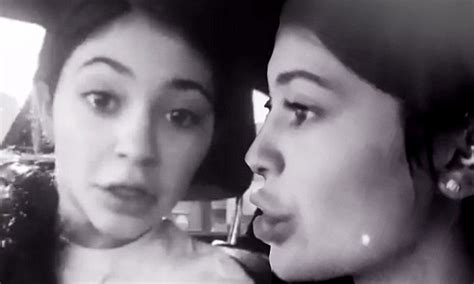 Kylie Jenner Puts Her Signature Pout On Display As She Puckers Up On