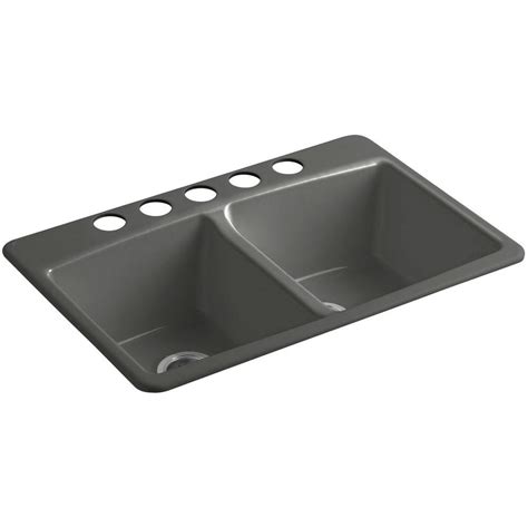 See your function and installation options and find the perfect sink for your ktichen. KOHLER Brookfield Undermount Cast-Iron 33 in. 5-Hole ...