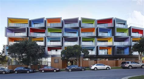 Spectrum Apartments A Residential Building With Colorful
