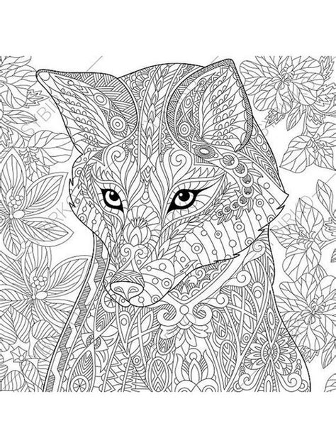 Fox Coloring Pages For Adults Printable Jaw Dropping Diary Galleria
