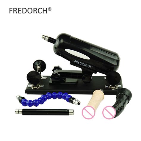 fredorch new automatic sex machine for women female masturbation pumping gun with 2 dildos