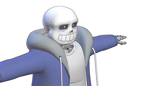 Mmd Sn Akaminever Undertale Sans 3d Model Preview By 495557939 On