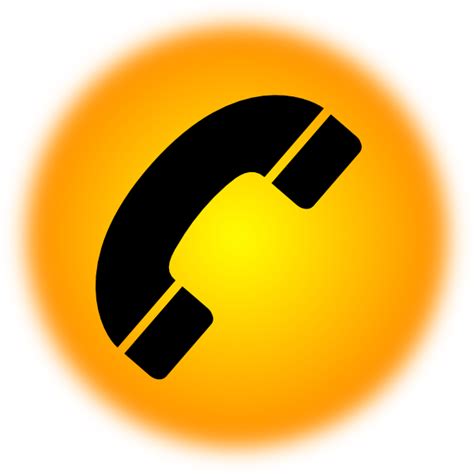 Maybe you would like to learn more about one of these? Orange Phone Icon Clip Art at Clker.com - vector clip art ...
