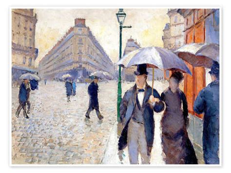 día lluvioso en parís de gustave caillebotte en póster lienzo y mucho más posterlounge es