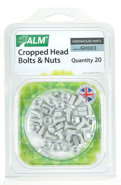 Aluminium Cropped Head Nuts And Bolts Pack 20 Gh003 Wilsons