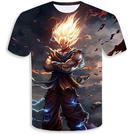 New Brand Dragon Ball Z T Shirt Men Fashion Mens Casual T Shirt Short