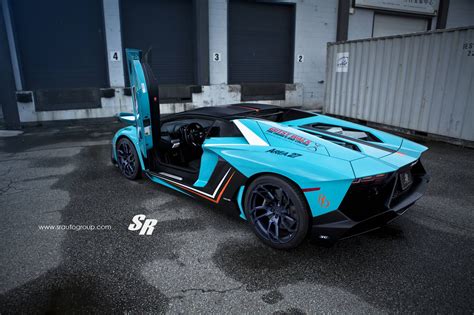 Blue Lamborghini Aventador With 50th Anniversary Conversion Gtspirit