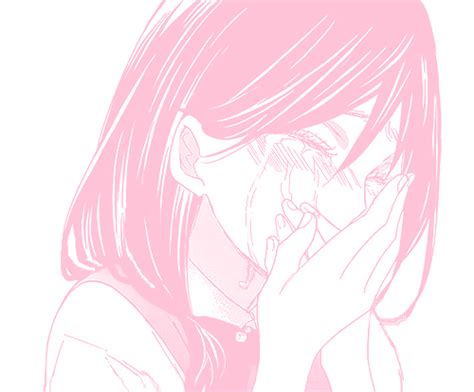Aesthetic Anime Girl Crying 