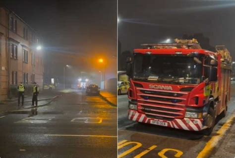 Dozens Of Firefighters Tackle Blaze As Fire Rips Through Glasgow