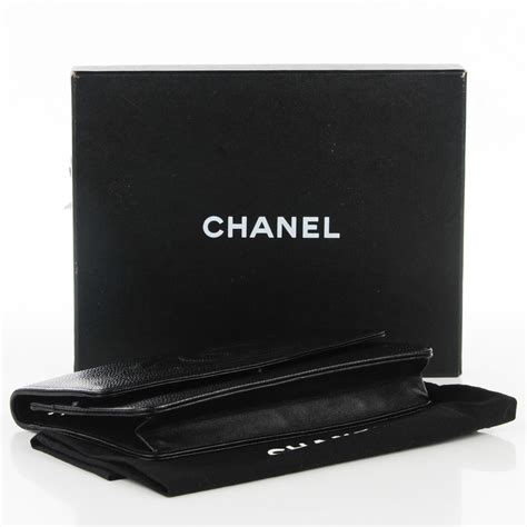Chanel Caviar Timeless Cc Wallet On Chain Woc Black 127567