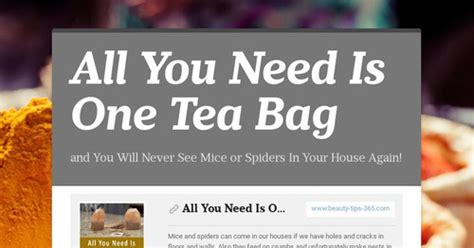 All You Need Is One Tea Bag