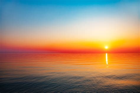 Sunrise At Sea Stock Photo Download Image Now Istock