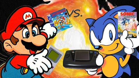Super Mario Land Gameboy Vs Sonic The Hedgehog Game Gear Mario Vs
