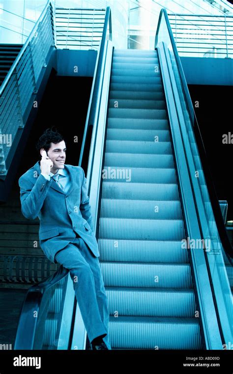 On An Escalator Hi Res Stock Photography And Images Alamy