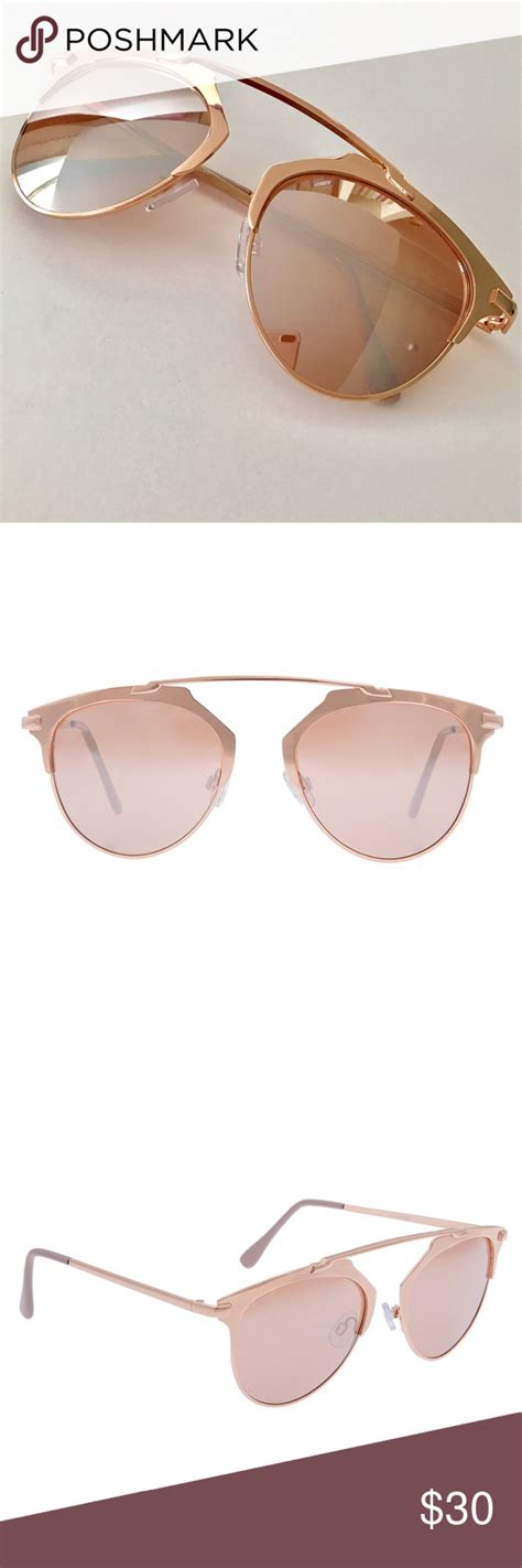 Rose Gold Mirrored Sunglasses Rose Gold Mirrored Sunglasses Mirrored