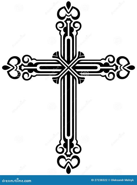Religious Cross Design Collection Stock Vector Illustration Of