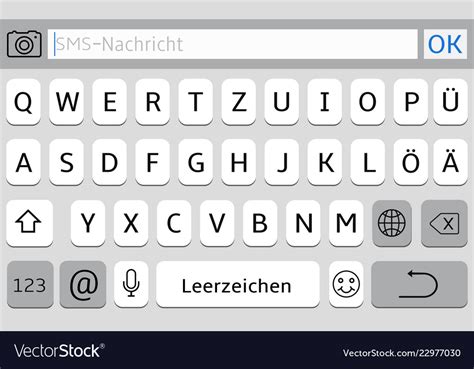 Germany Alphabet Virtual Keyboard For Mobile Phone