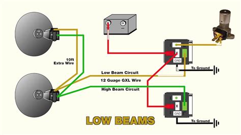 Handy wiring diagram that shows a paper got my stereo wired, all works but the back. How to wire headlight relays - YouTube