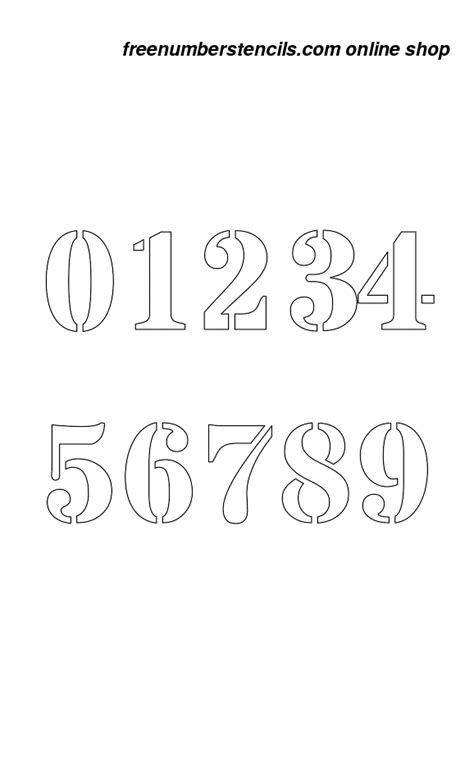 9 Best 1 Inch Printable Number 3 Printableecom Number Stencils Free