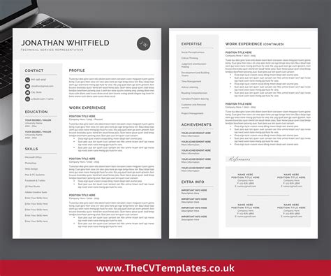 While resumes are generally one page long, most cvs are at least two pages long, and often much longer. Professional CV Template for MS Word, Modern Resume ...