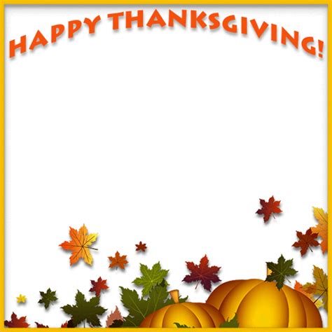 Download High Quality Happy Thanksgiving Clipart Border Transparent Png