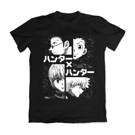 HUNTER X HUNTER Anime Killua Gon Hisoka Kurapika T Shirt Black S 5XL