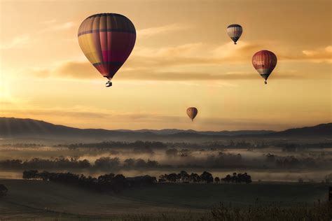 Free Images Wing Sky Sunrise Sunset Sport Morning Hot Air