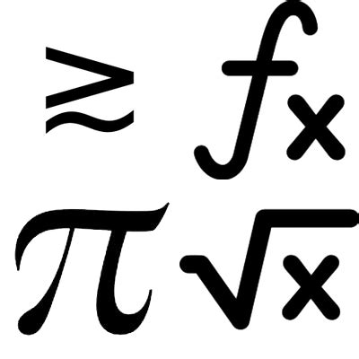 Símbolos matemáticos imagen PNG transparente StickPNG