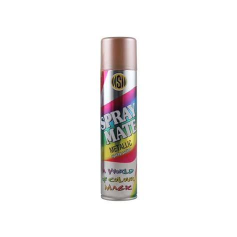 Spraymate Fast Drying Metallic Spray Paint Rose Gold 250ml 3005