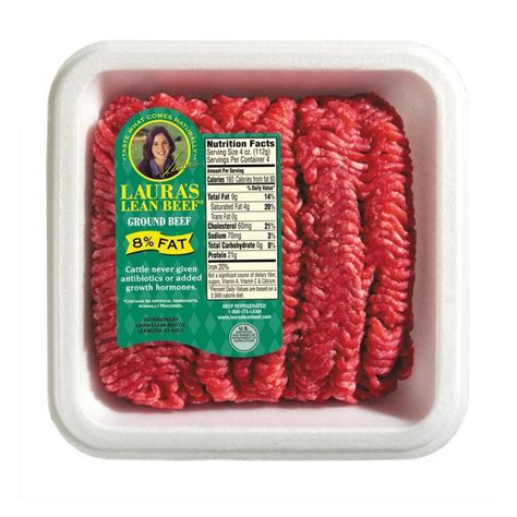 Lauras Lean Beef 8 Fat Ground Beef 1 Lb Reviews 2020
