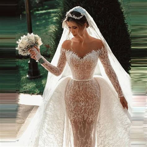 Fancy Wedding Dresses Gold Wedding Dress Custom Wedding Dress Lace