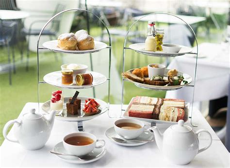 A set selection of finger sandwiches, petit fours, sweet and savoury pastries, scone with preserve and clotted cream, tea or coffee tea selection. Time For (Afternoon) Tea | South Bank London