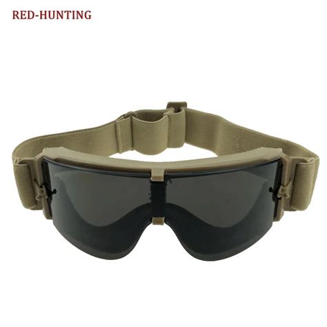 Desert Sand Frame Military Airsoft X800 Tactical Mask Goggles Tactical Glasses Army Paintball